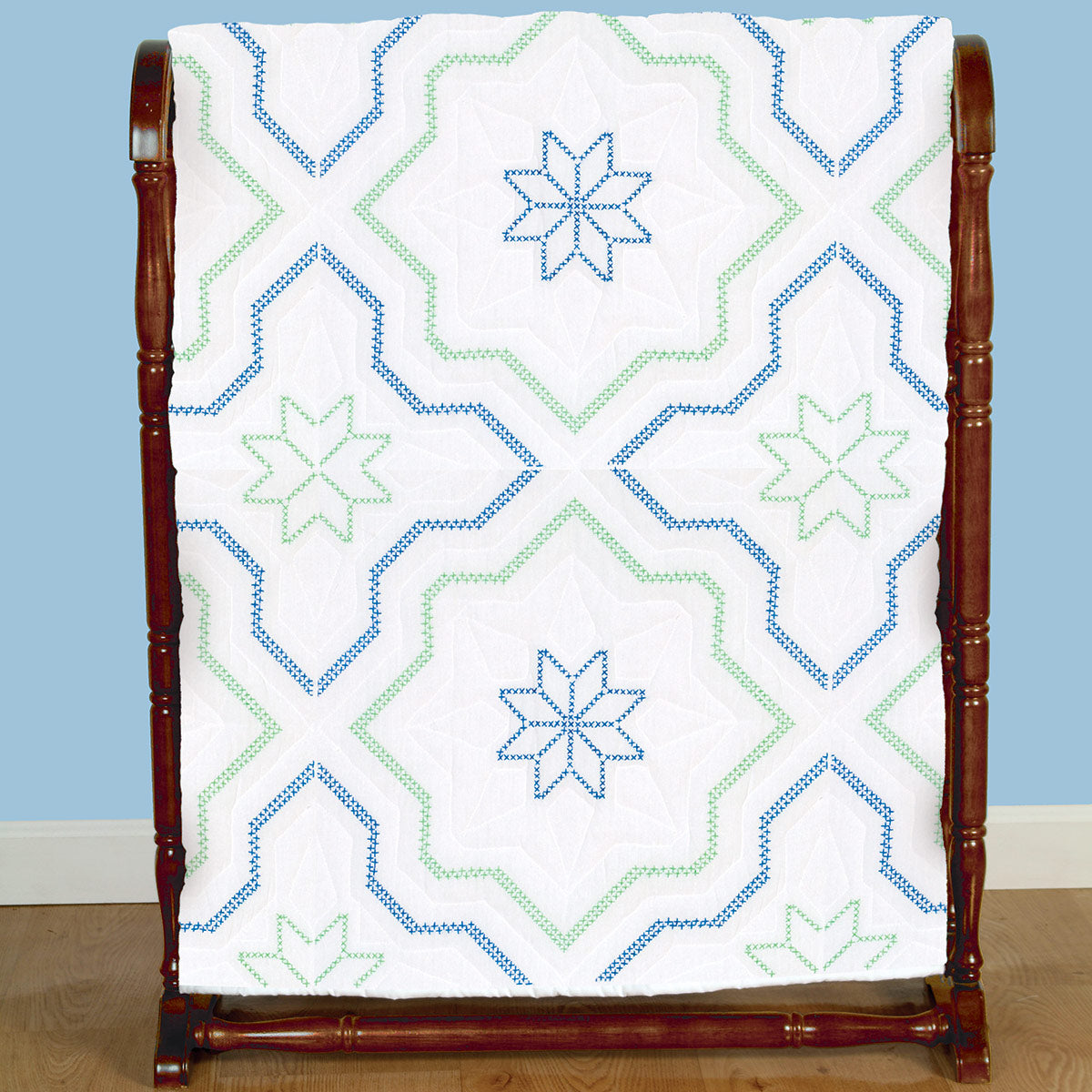Quilt Block 18" - Interlocking XX Star