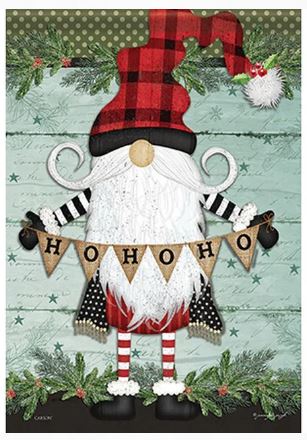*EB Garden Flag - Santa Gnome