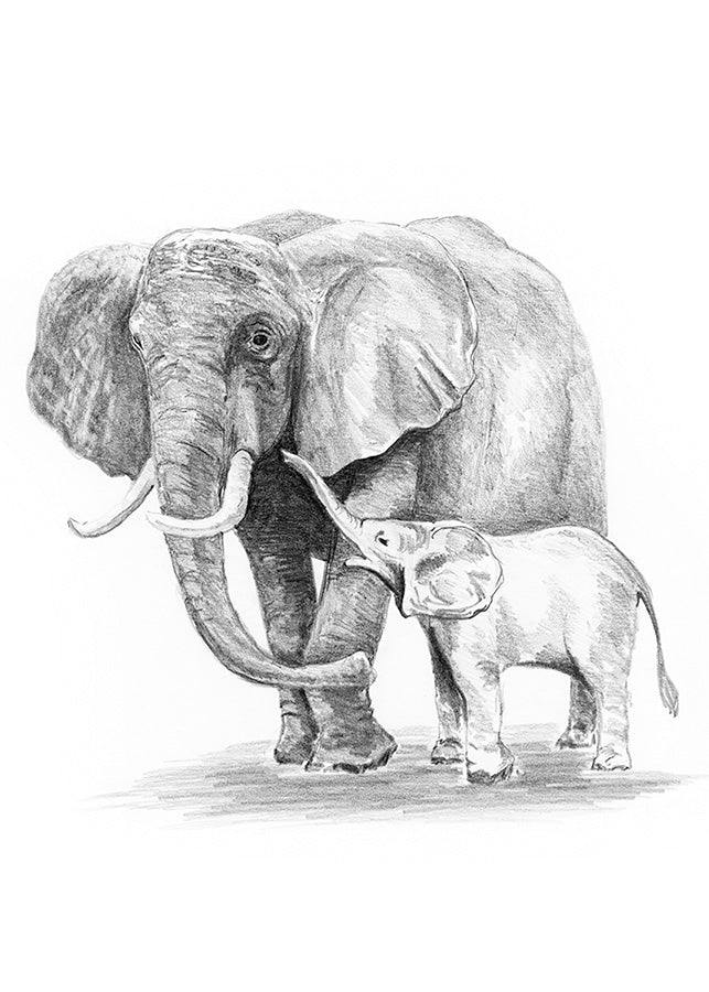 SKBN Elephant & Baby Mini