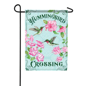 EB Garden Flag - Glitter H/bird Cross