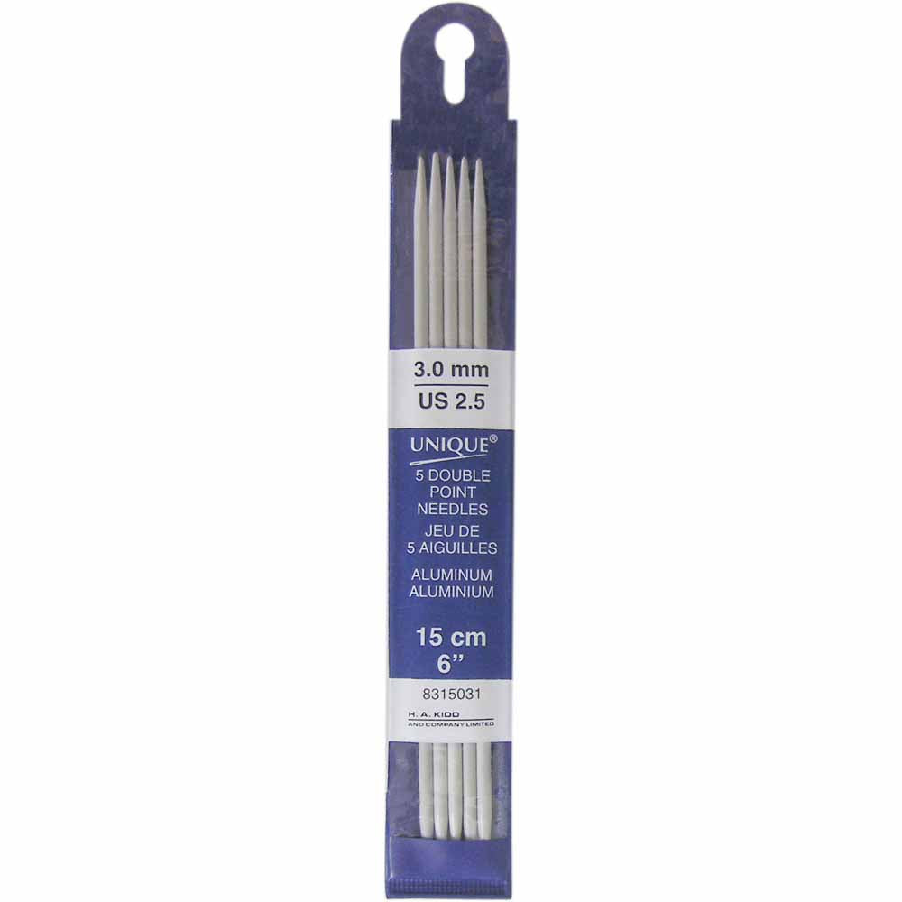 Aluminum Dbl Knit Needle 3mm/15cm 8315031