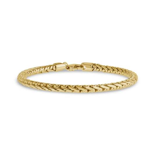 ARZ Bracelet - Gold Steel S-Link 4.5mm 8"