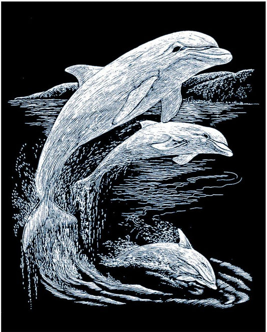 EGR Art Silver - Dolphins