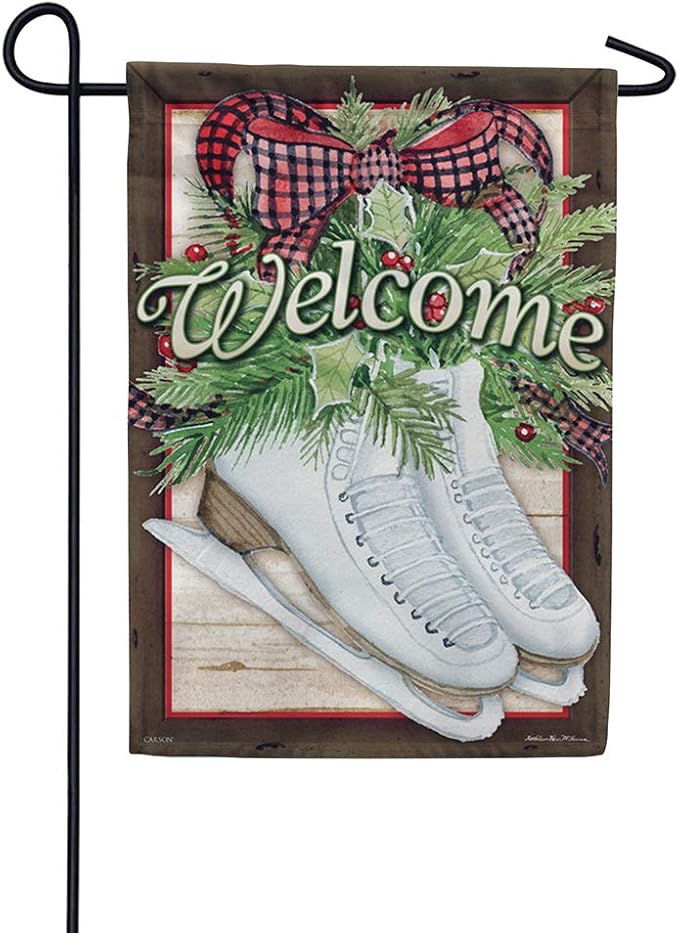 *EB Garden Flag - Skates & Pine