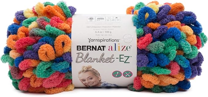 Bernat Alize Blanket 180g - Bright Rainbow 37012