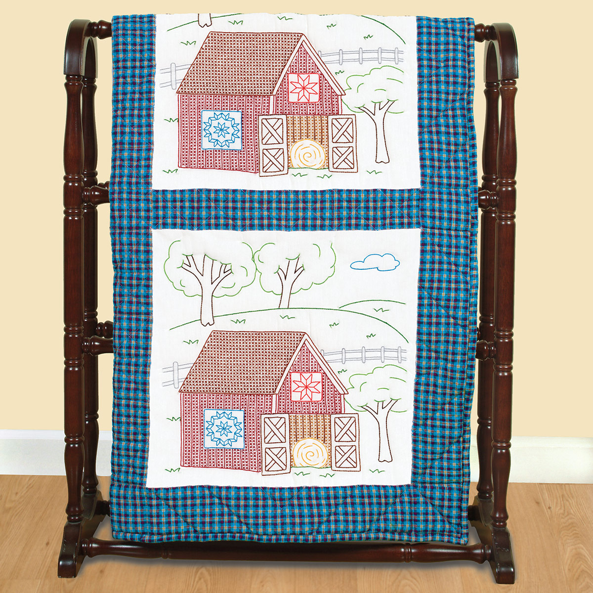 *18" Quilt Block - Barn