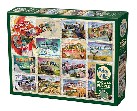 Puzzle 1000pc - Greetings From Canada 40066