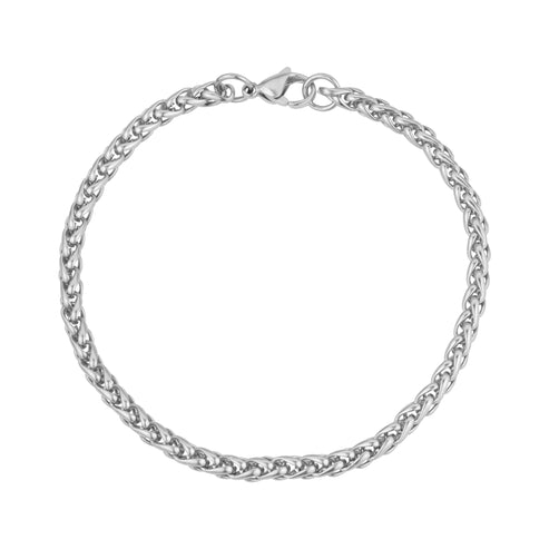 ARZ Bracelet - Round Franco 4mm 7" Silver