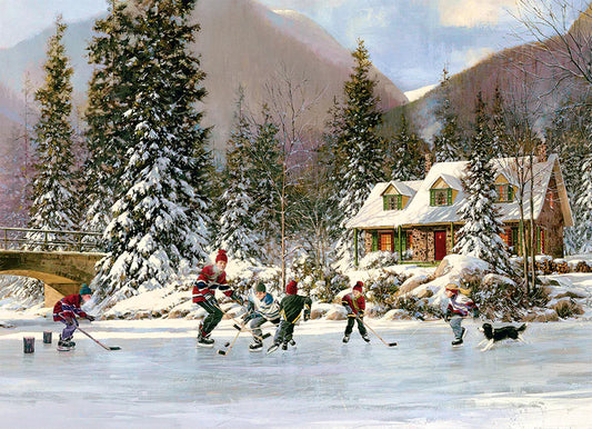 Tray Puzzle 35pc - Hockey Pond 58874