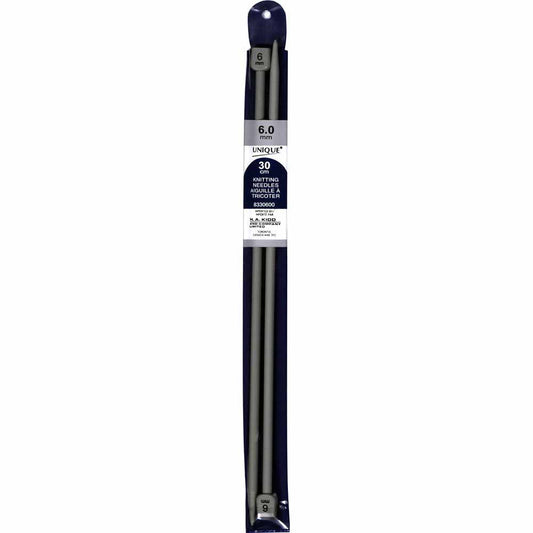 Unique Single Knit Needle 6.0mm 30cm 8330600