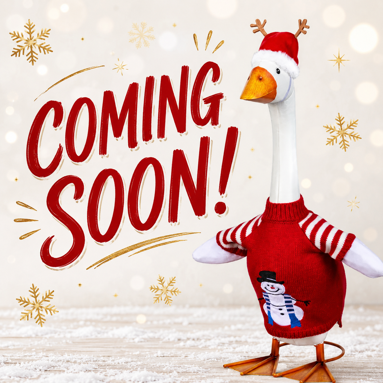 EE Porch Goose Outfit - Red Sweater