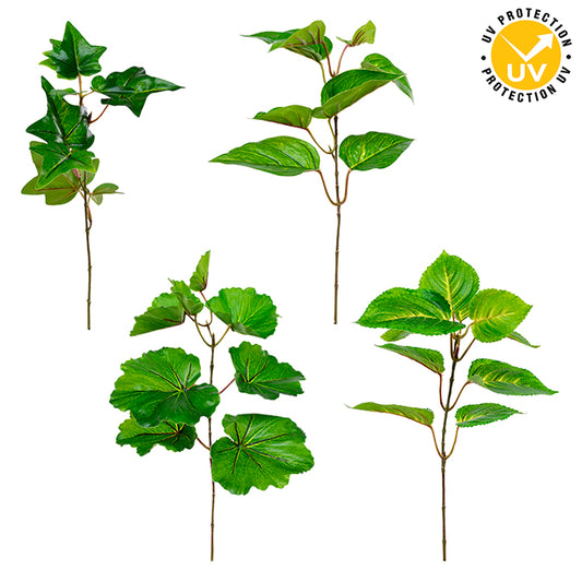 DD Foilage Pick Green 4 Assorted 36cm