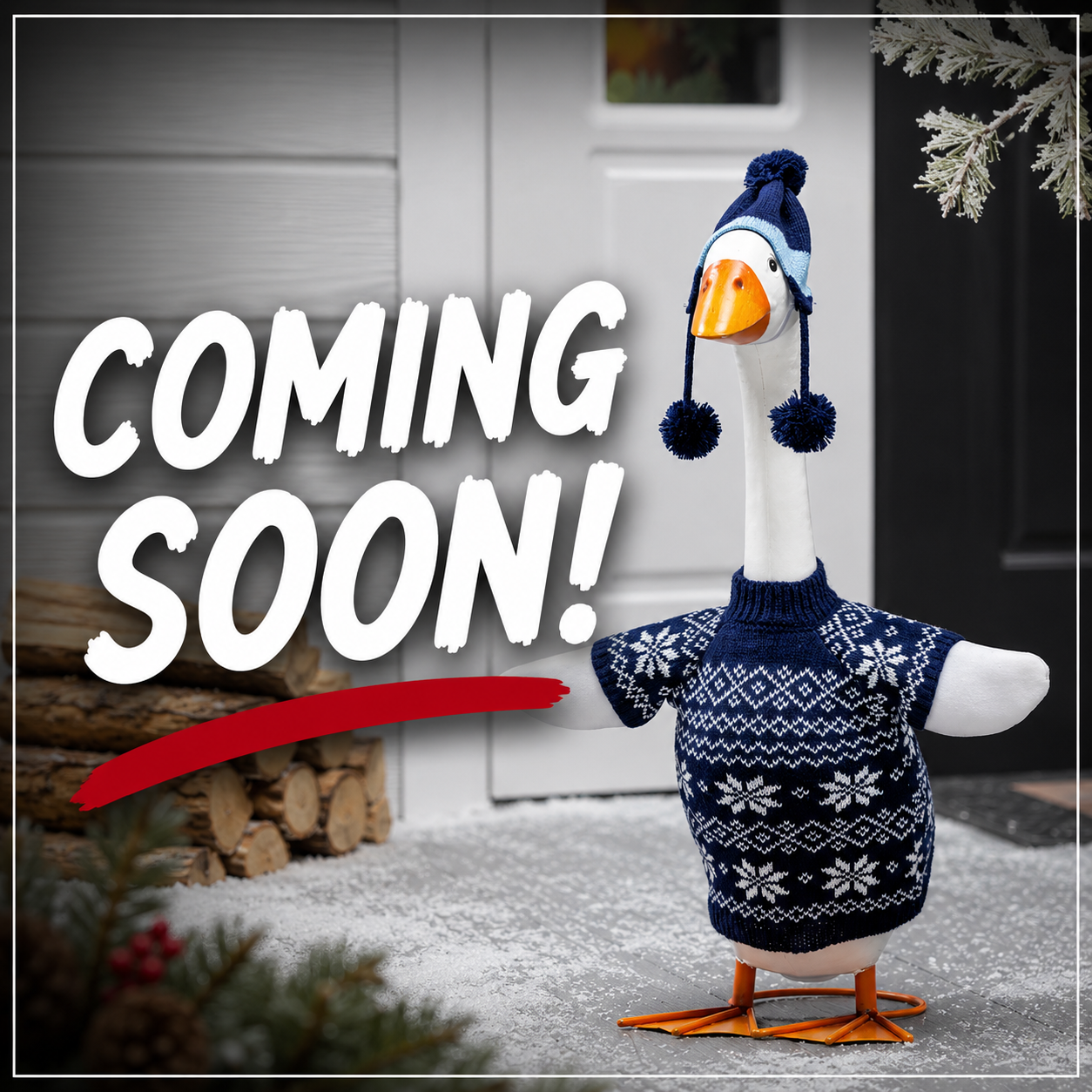 EE Porch Goose Outfit - Blue Sweater