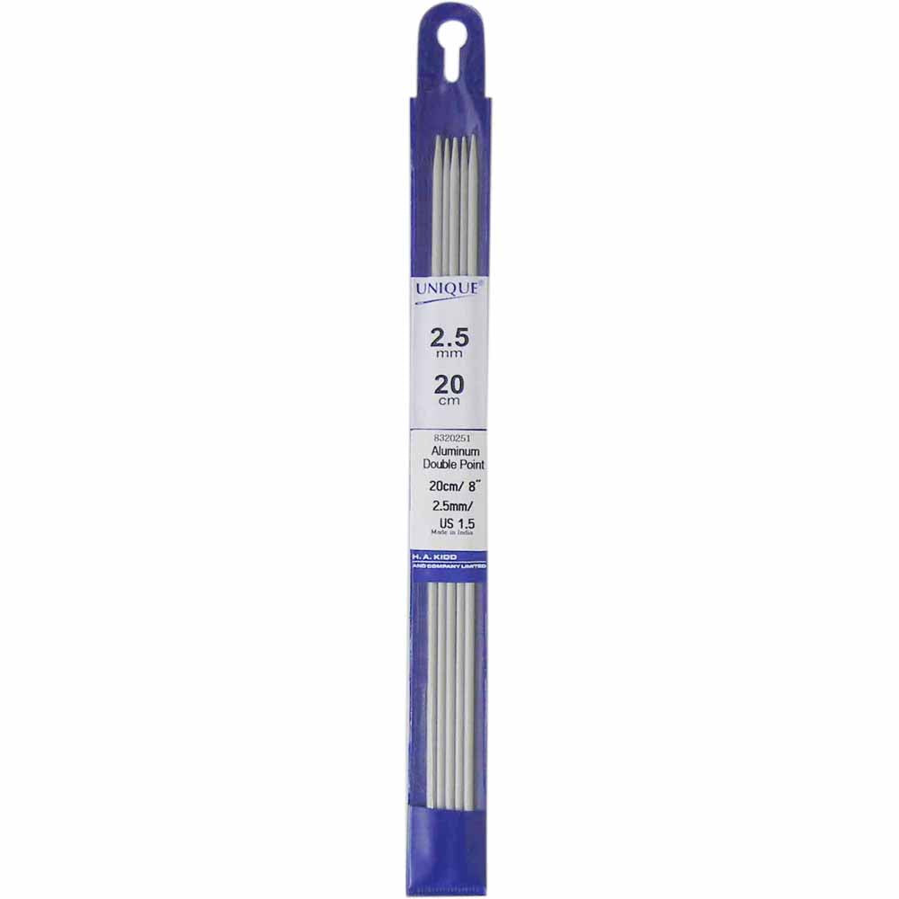 Aluminum Double Point Knit Needle 2.5mm 20cm 8320251