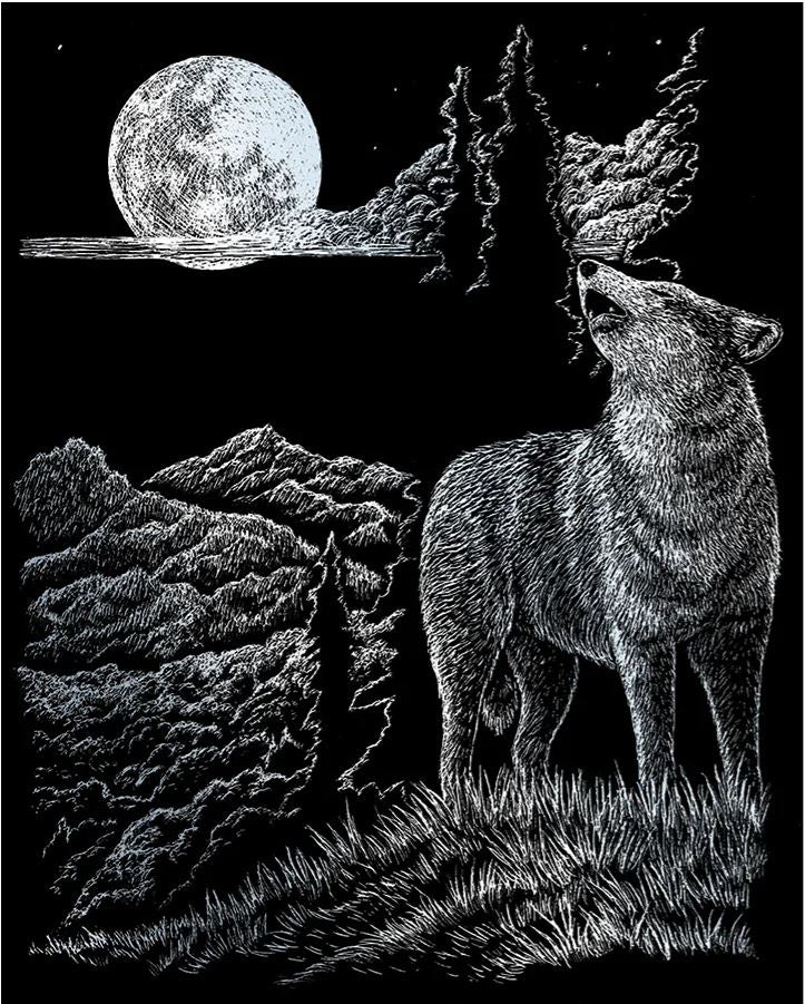 EGR Art Silver- Wolf Moon