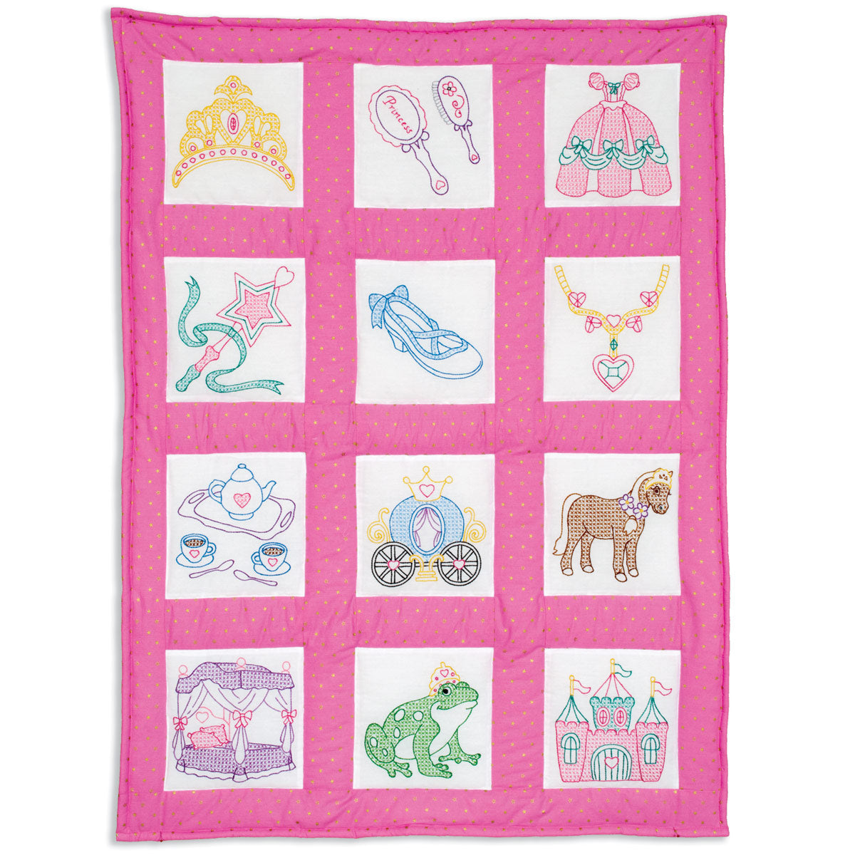 9" Theme Quilt Block - Princess 889