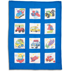 Nursery Quilt Blocks - Transportation 79