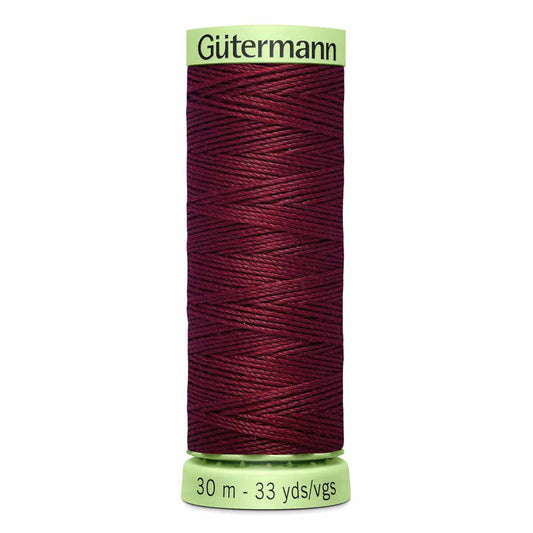 Gut Poly Thread Top Stitch 30m - Burgundy 450