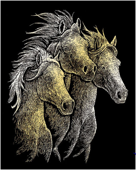 EGR Art - Horses Gold