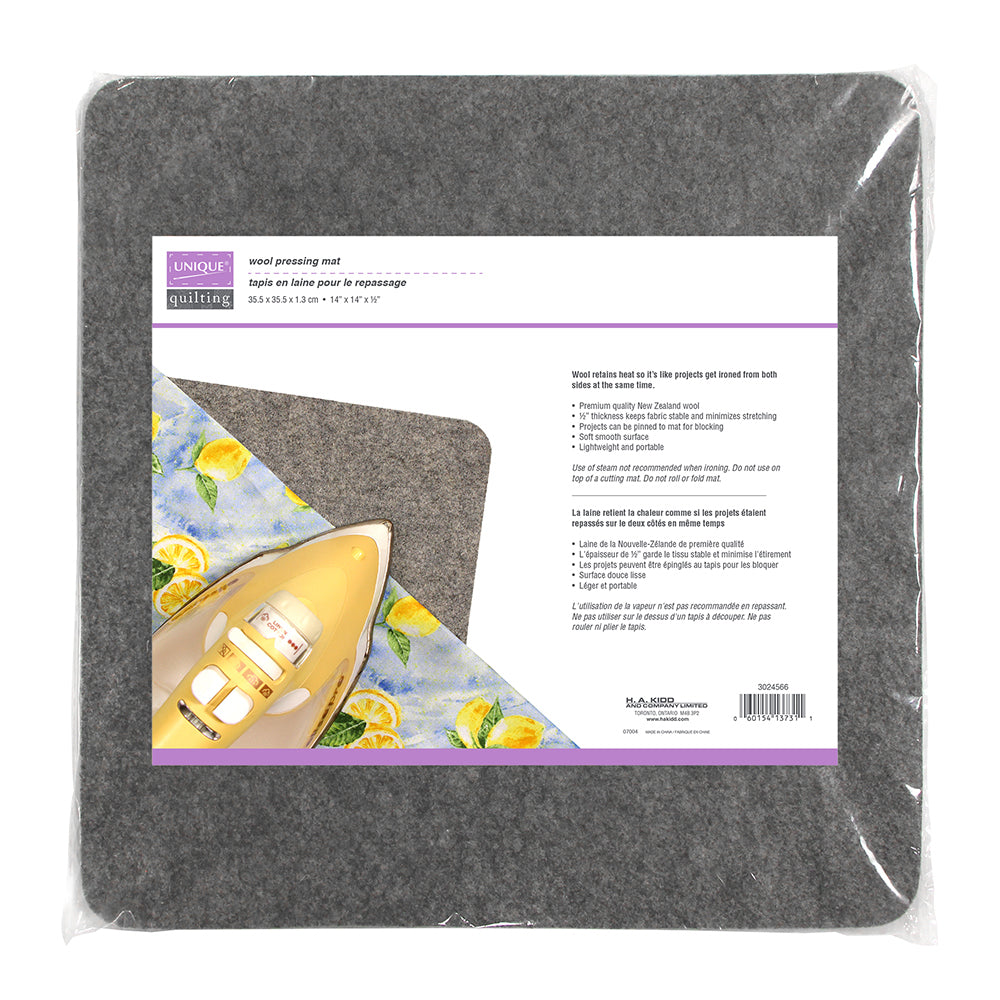 Unique Wool Pressing Mat 14"x14" Grey 3024566