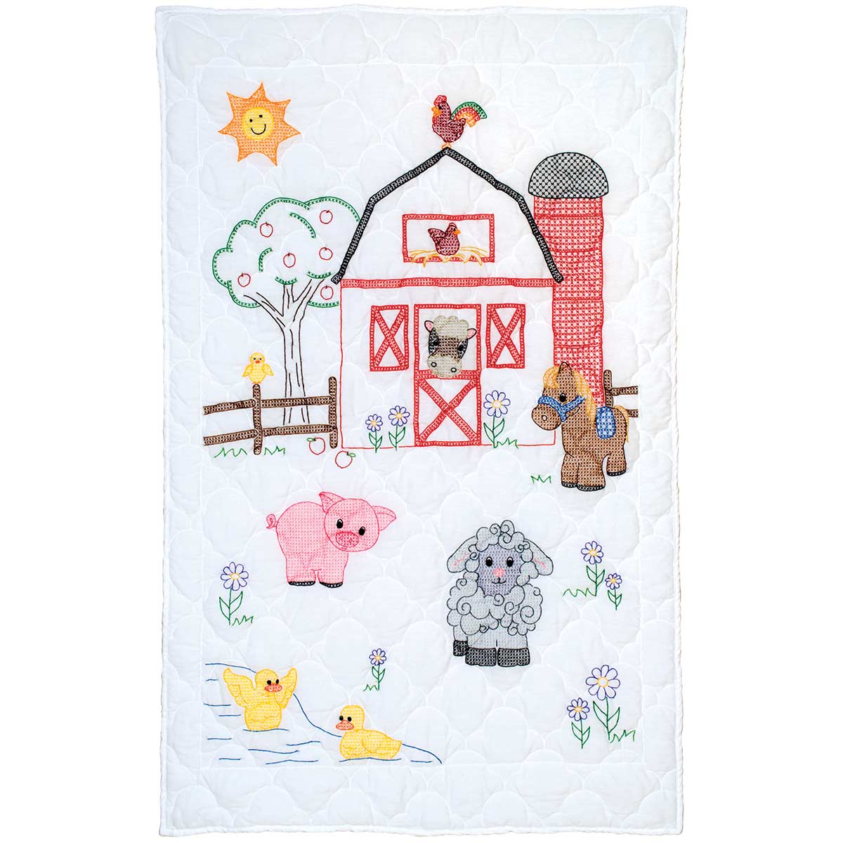 Crib Quilt Top - Farm Friends 939