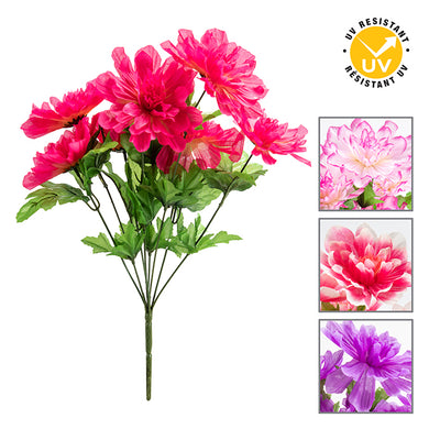 DD Dahlia Bush 8 Stem Assorted 43cm