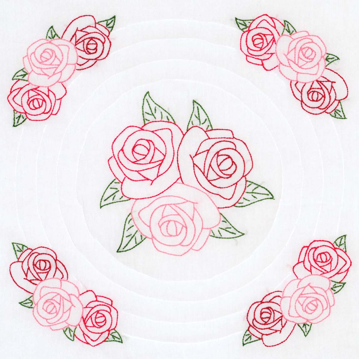 *18" Quilt Blocks - Rose Garden