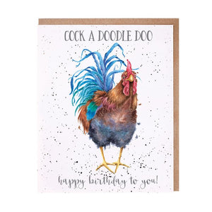 Wrendale Card - Cock A Doodle Doo