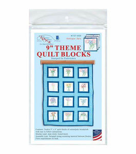 *9" Quilt Blocks - Antique Jars
