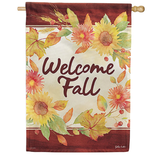 EB Lg Flag - Watercolor Fall