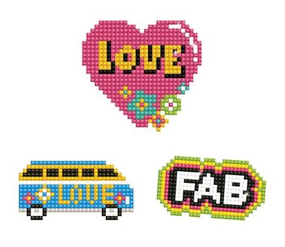 Diamond Dotz - Stickers X 3 Love Dotzies DTZ12.012