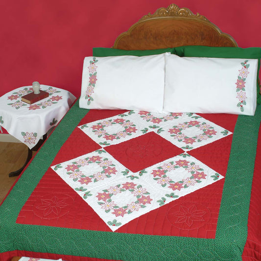 *18" Quilt Blocks - Poinsettia 642