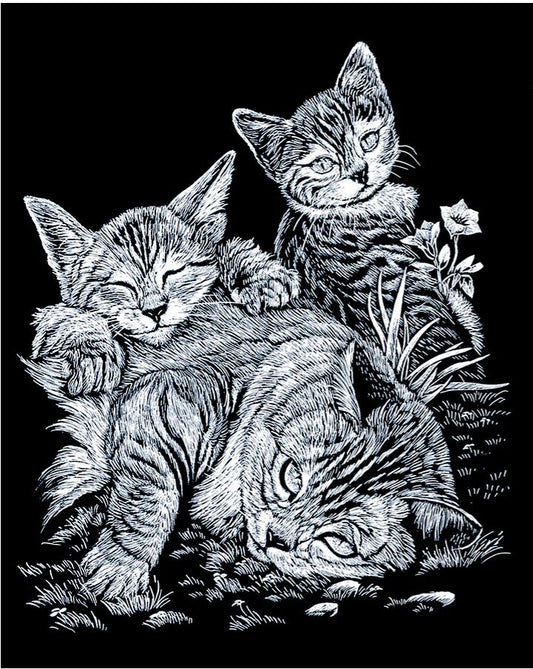 EGR Art Silver - Tabby Cat Sm