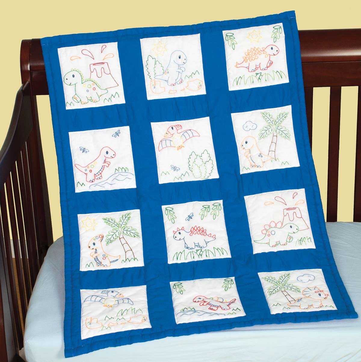 Nursery Quilt Blocks - Dinosaurs 922