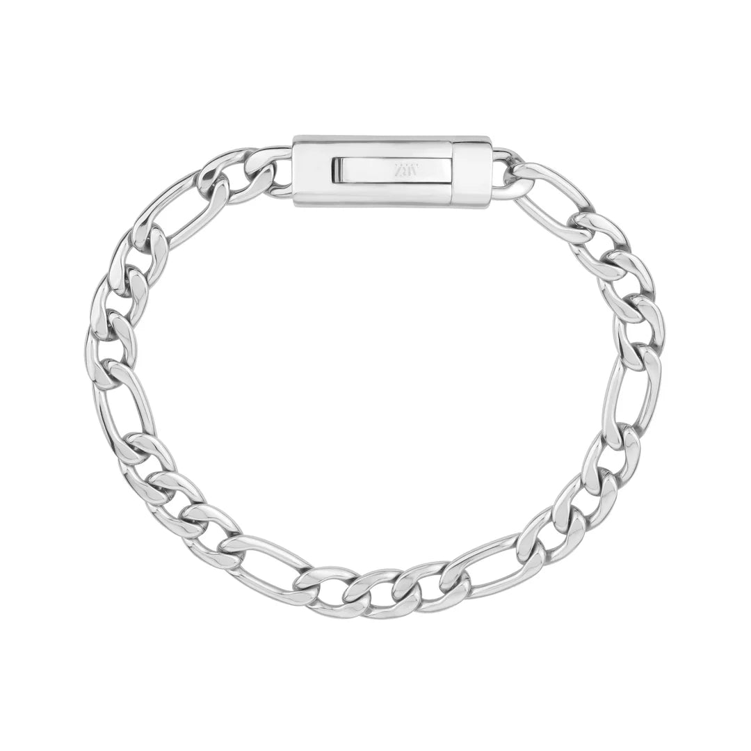 ARZ Bracelet - Unisex Figaro 7mm 9" B279