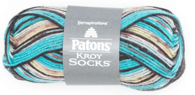 Patons Kroy 50g - Turquoise Jacquard 55201