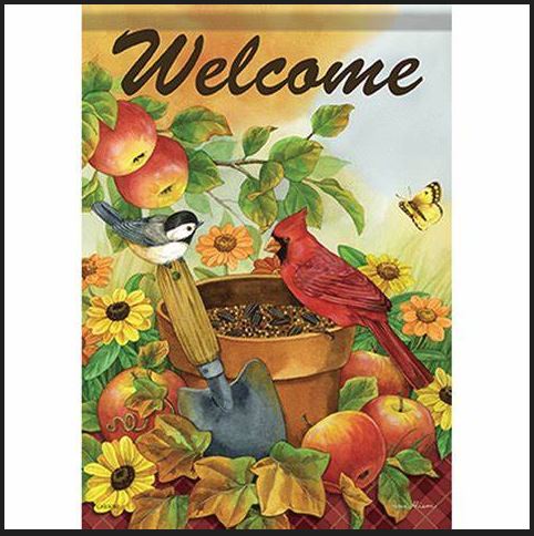 *EB Lg Flag - Apples & Ivy