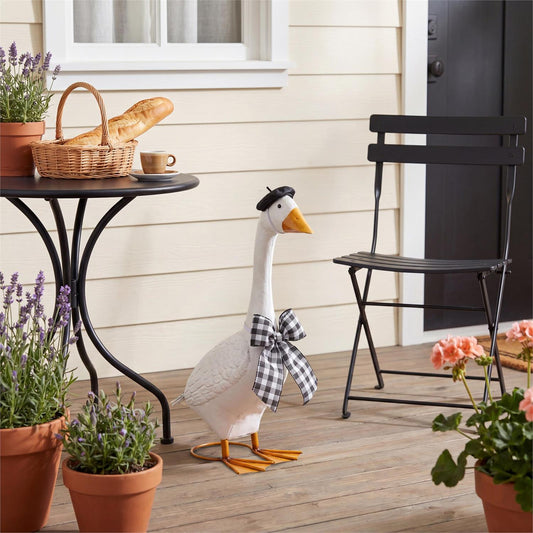 EE Porch Goose Accessory Set - French Beret & Bow