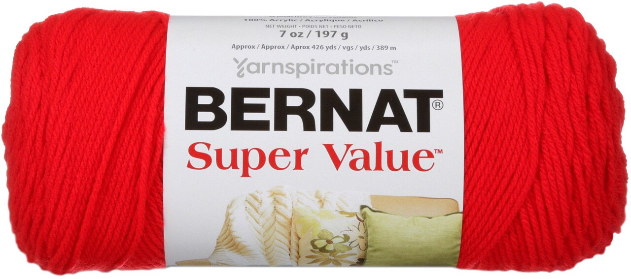 Bernat Super Value 197g - True Red 53707