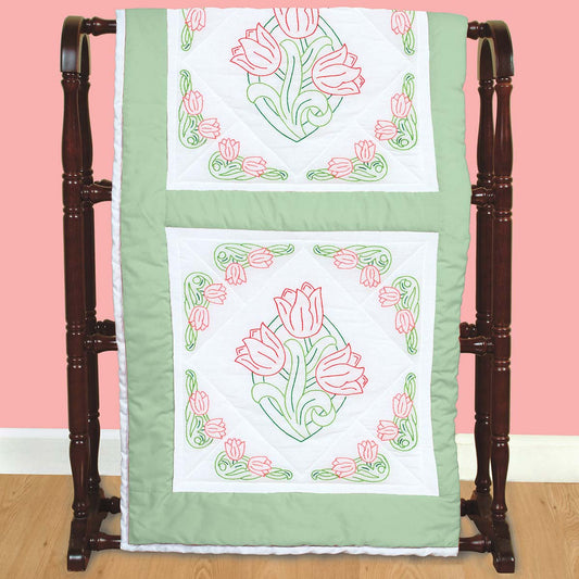 18" Quilt Blocks - Tulips