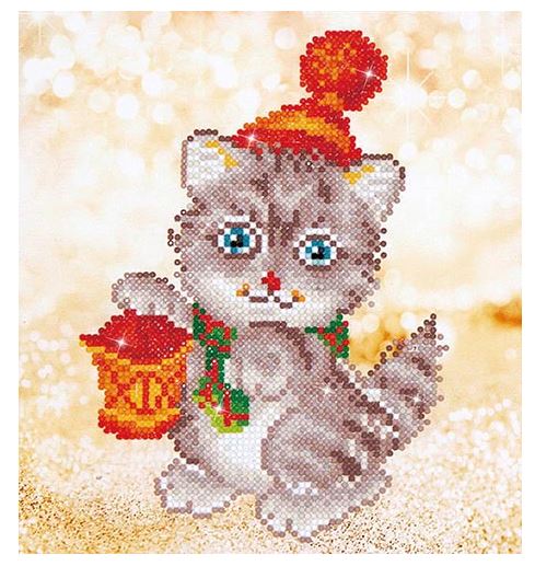Diamond Dotz - Christmas Kitten Glow DD3.013