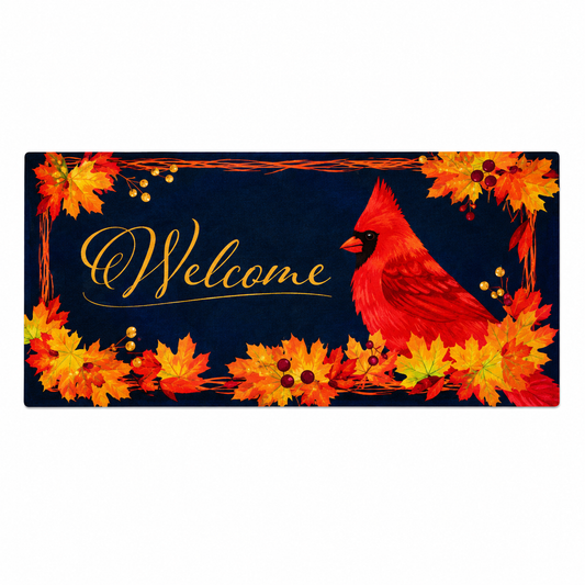 Sassafras Insert - Fall Cardinal Wreath