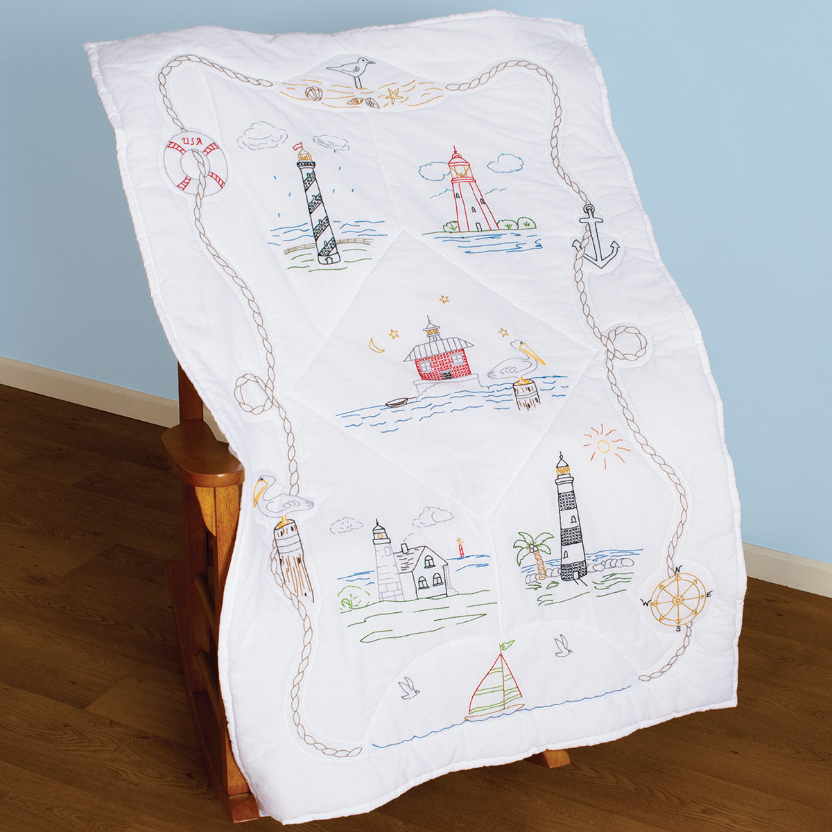 Lap Quilt - Lighthouses