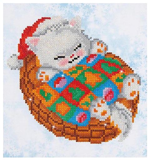 Diamond Dotz - Snug Christmas Kitty - Beginners DD3.017