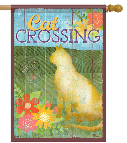 *EB Lg Flag - Cat Crossing