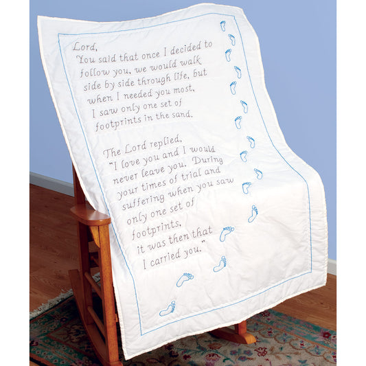Lap Quilt -  Footprints