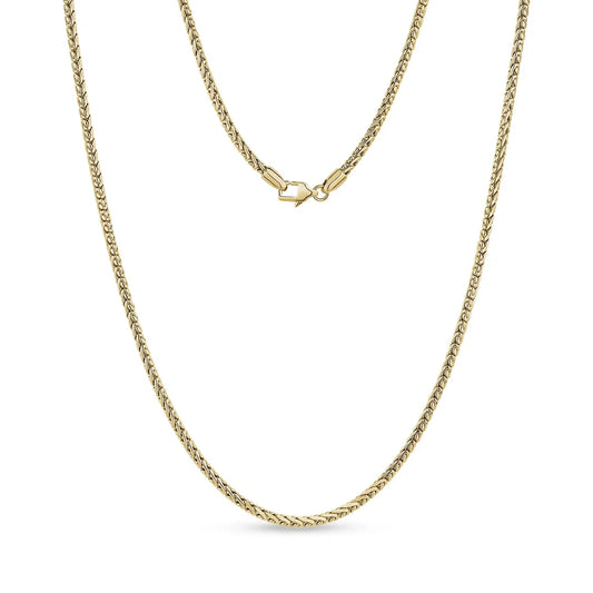 ARZ Necklace - Gold Steel S-Link 3mm 20"