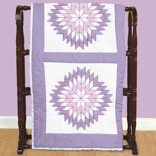 18" Quilt Block - Lone Star 595