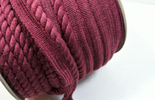 Braided Lipcord 4mm Wine 6987-S-027