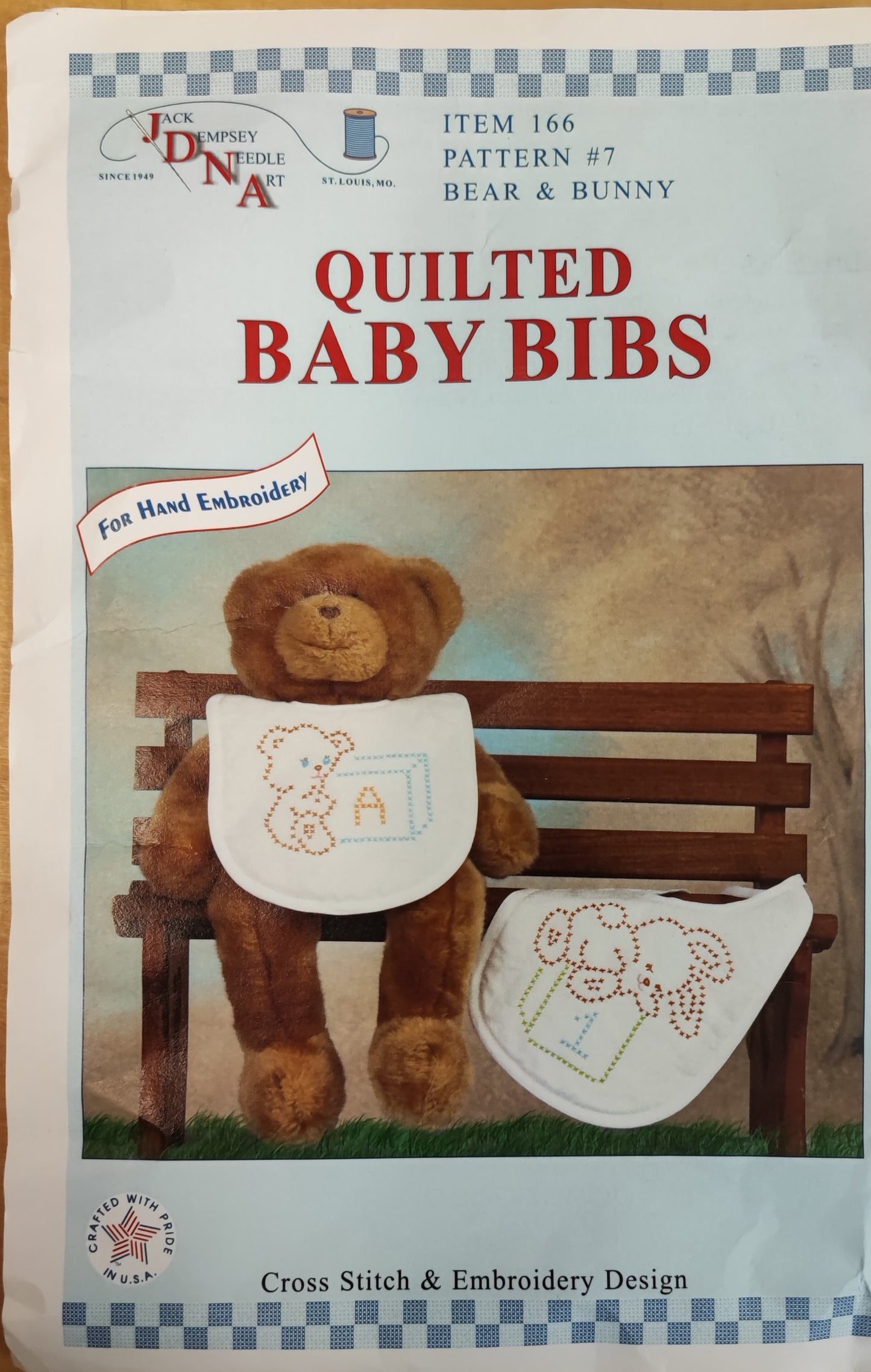 *Quilted Baby Bibs-Bear